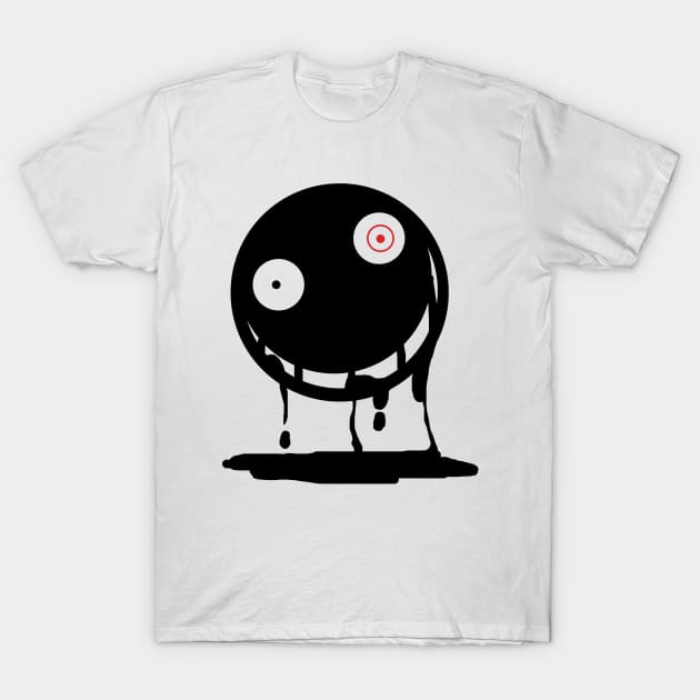 Happy Creepy Face T-Shirt by Siren-Blue-Cat